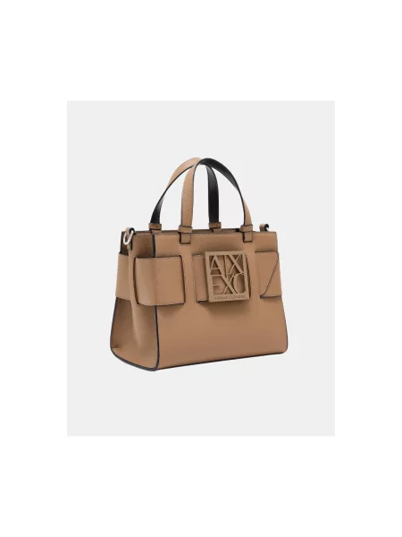 Kabelka Armani Exchange hnedá