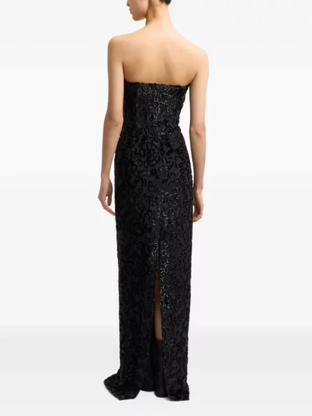 Rochie maxi 16arlington fără bretele negru