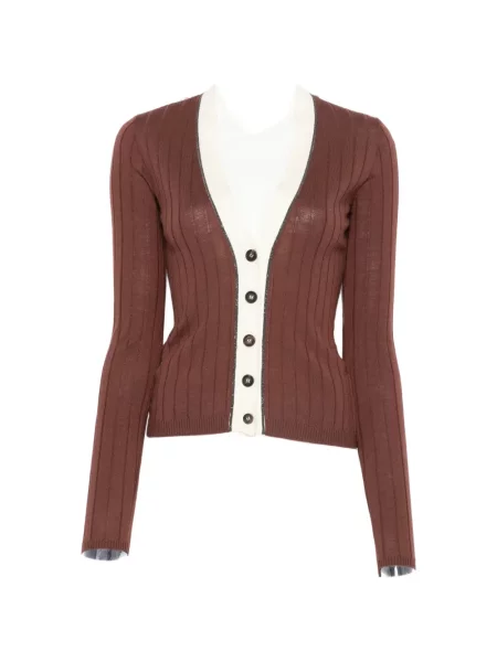 Cardigan Brunello Cucinelli maro