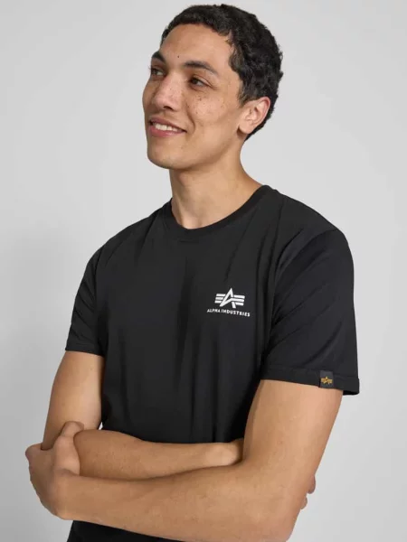 T-shirt z nadrukiem z logo Alpha Industries biała