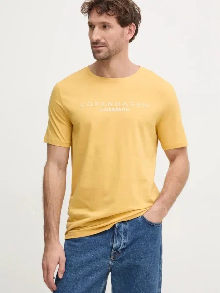Тениска Lindbergh с принт жълто