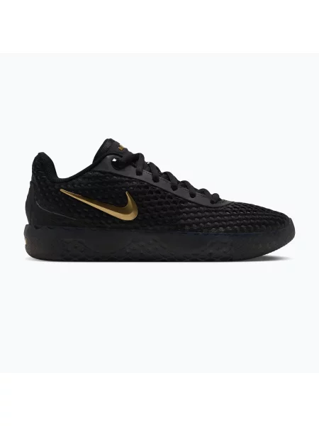 Încălțăminte de baschet pentru bărbați Nike LeBron Witness X black/black/iron grey/metallic gold negru