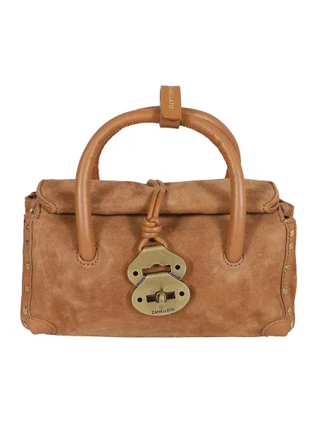 Torebka Zanellato skórzana brązowa