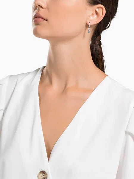 Swarovski Cercei Attract Trilogy' argintiu