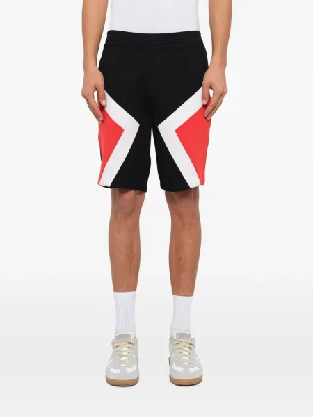 Pantaloni scurți Neil Barrett tricotate negru