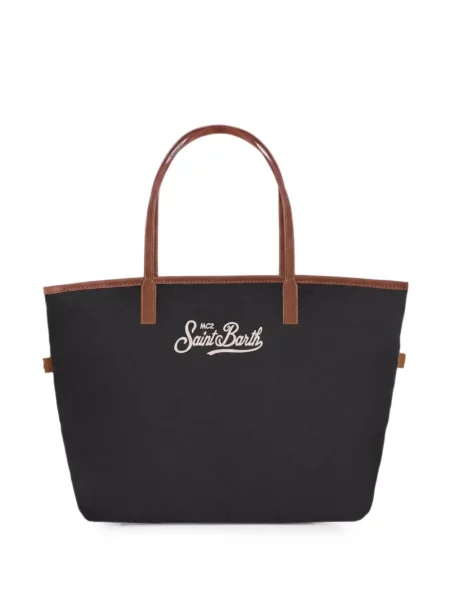 Geantă shopper Mc2 Saint Barth cu autograf negru