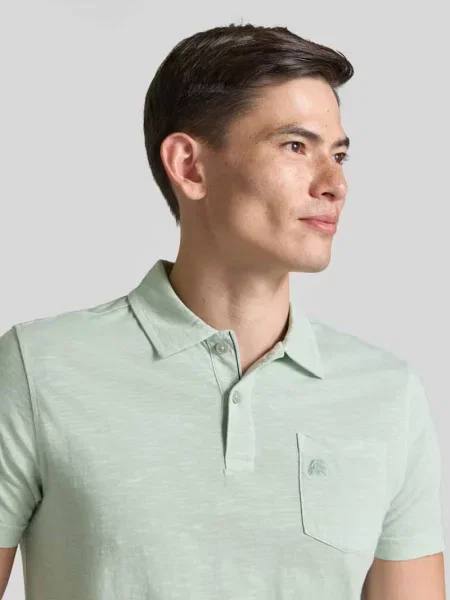 Koszulka polo o kroju regular fit z brustaszą Lerros