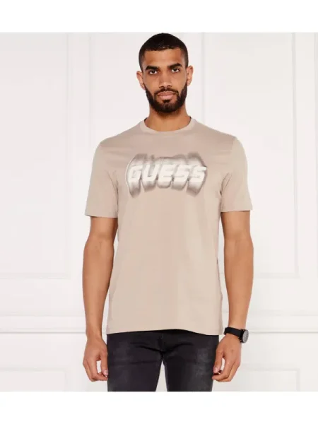 GUESS ACTIVE Tricou ASCANIO bej