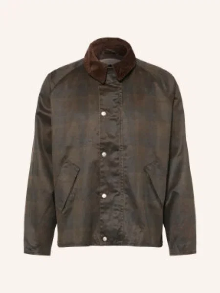 Reternity Kurtka Checkered Waxed braun beżowa