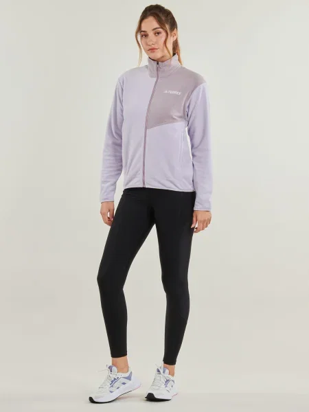 Geacă Adidas din fleece violet