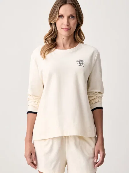 Lauren Ralph Lauren dvojdielne pyžamo dámske béžová