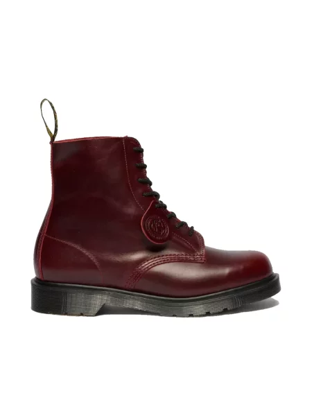 Botki Dr. Martens skórzane klasyczne czerwone