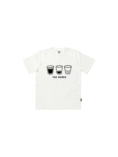 The Dudes Oh No More Classic T-Shirt Mężczyźni Koszulki The Dudes Krem Size: L