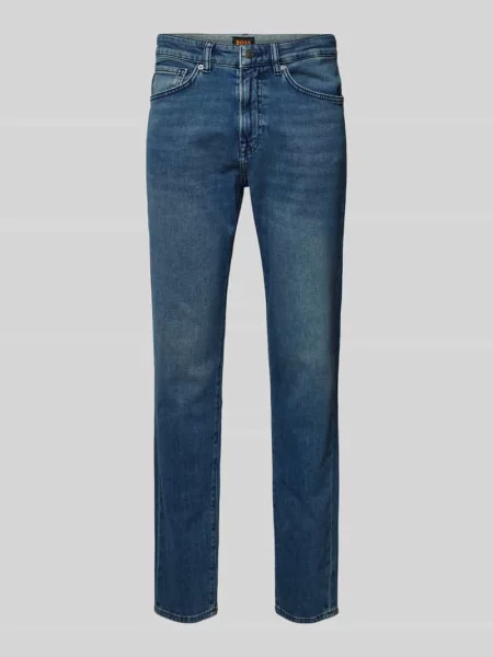 Jeansy o kroju slim tapered fit z 5 model ‘ONYX’ Boss Orange niebieski