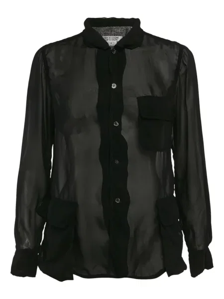 Cămașă Comme Des Garçons din crep negru