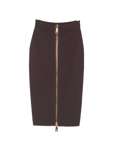 Fustă tip creion Elisabetta Franchi maro