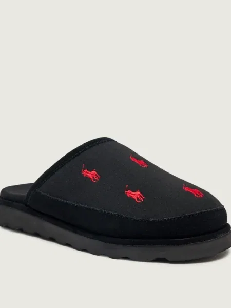 POLO RALPH LAUREN Șlapi negru