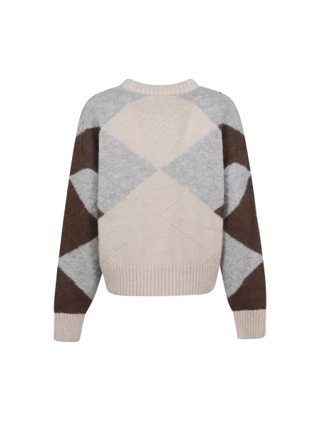 Lniany sweter Tommy Hilfiger z wzorem argyle