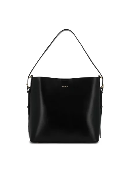 Torebka skórzana Kazar skórzana czarna