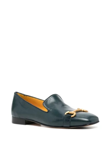 Loafersy Madison.maison z kwadratowym noskiem niebieskie