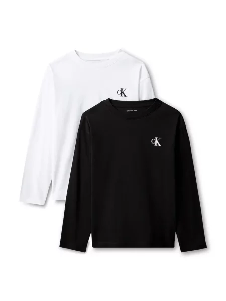 Calvin Klein Jeans majica dugih rukava za djecu od pamuka crna