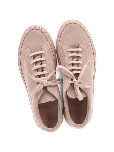 Sneakerși Common Projects din piele de căprioară roz
