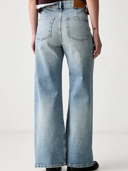 Tommy Hilfiger jeansy wide leg niebieskie