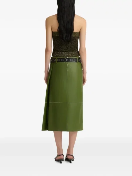 Fustă din piele Marni verde
