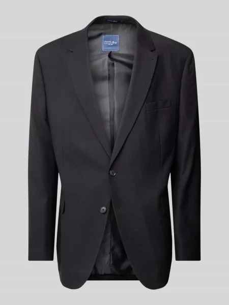 Marynarka w kroju comfort fit z domieszką Christian Berg Men czarna