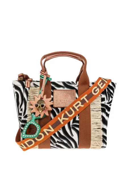 Shopperka Kurt Geiger London z nadrukiem w zebrę czarna