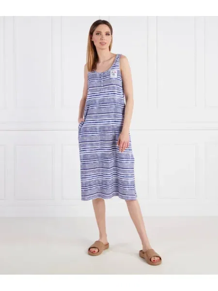LAUREN RALPH LAUREN cămașă nocna bez rękawów alb