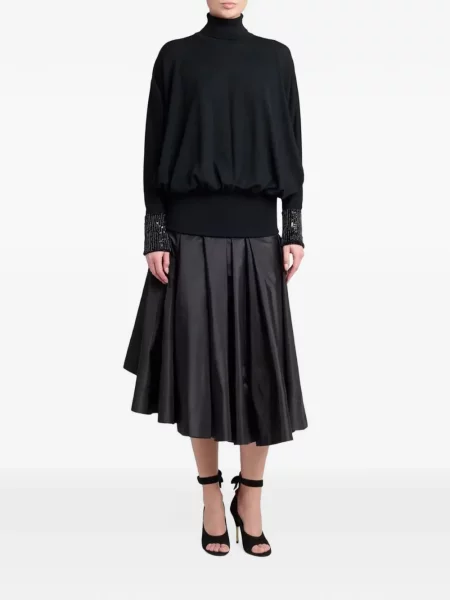 Pulover Valentino Garavani cu paiete negru