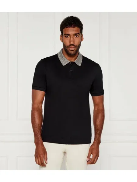 BOSS Tricou polo H-Parlay negru
