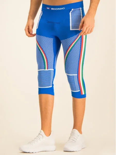 Pánske termoaktívne nohavice X-Bionic Energy Accumulator Patriot Italy blue modrá