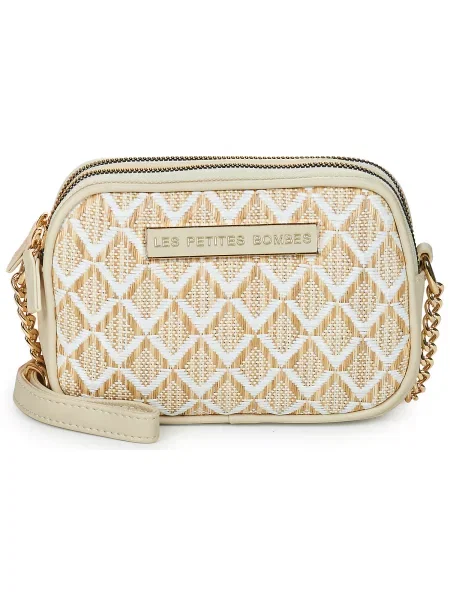 Crossbody torbica Les Petites Bombes bež