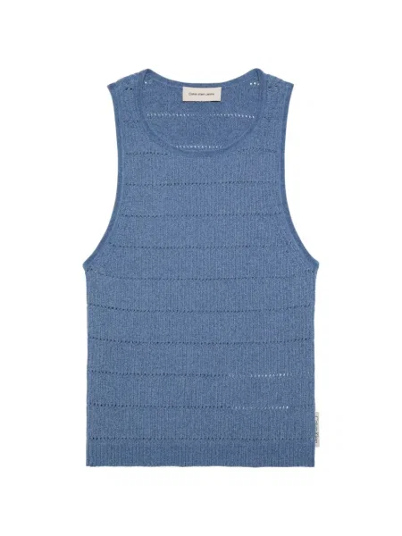 Top Calvin Klein ajurat albastru