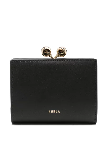 Kožni novčanik Furla crna