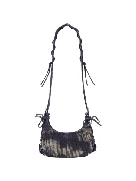 Manšestrová kabelka Desigual černá