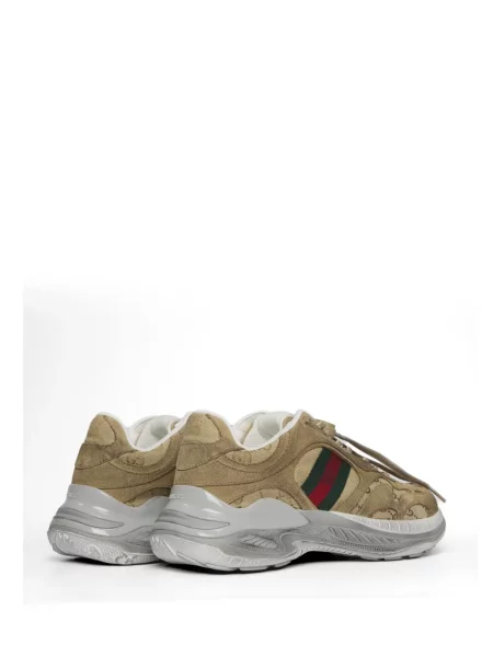 Sneakerși Gucci din piele maro