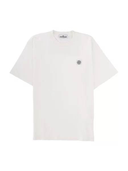 Koszulka Stone Island z kamieniami biała