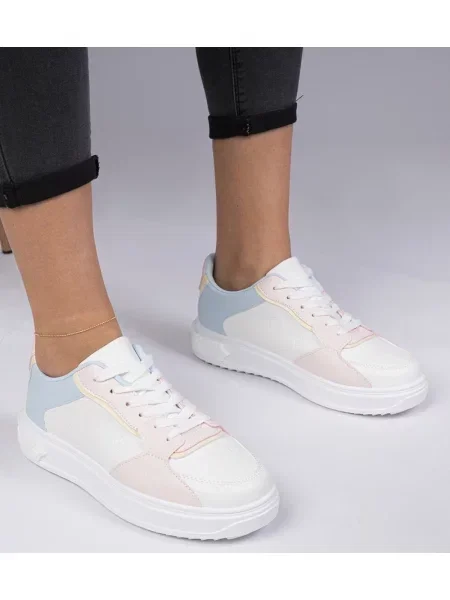 Sneakerși D/ceo din piele alb
