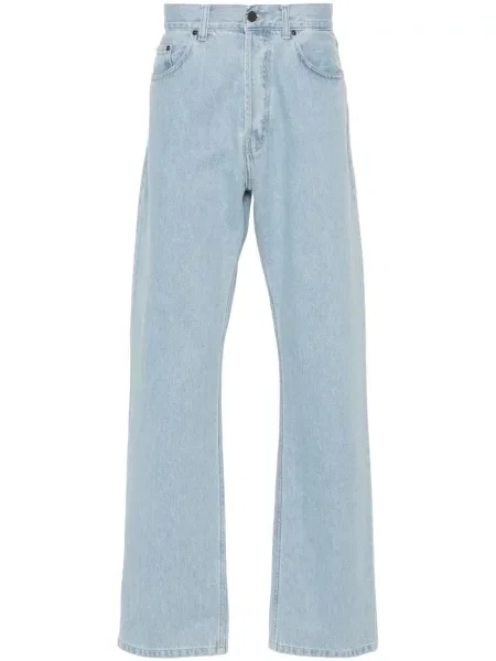 Blugi drepți Carhartt Wip albastru