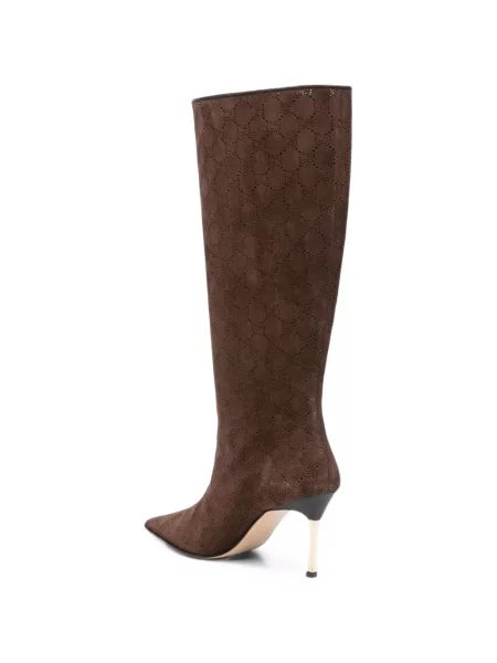 Botine Gucci din piele de căprioară maro