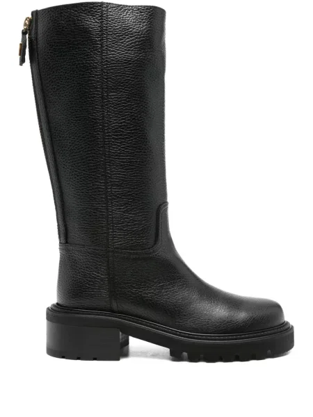 Botine Via Roma 15 din piele negru