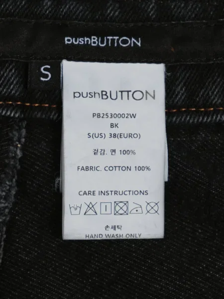 Salopetă Pushbutton evazată negru