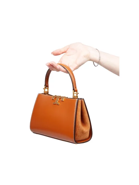 Torebka Tory Burch skórzana brązowa