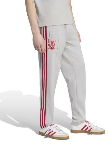 ADIDAS PERFORMANCE Športové nohavice LFC svetlosivá / čerešňová