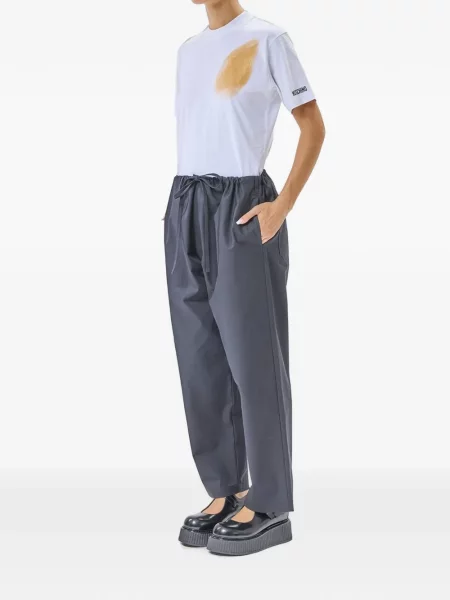 Pantaloni Moschino Jeans cu cordon gri