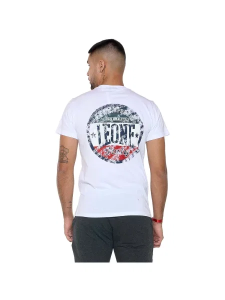 Scurt tricou Leone 1947 cu mâneci scurte alb