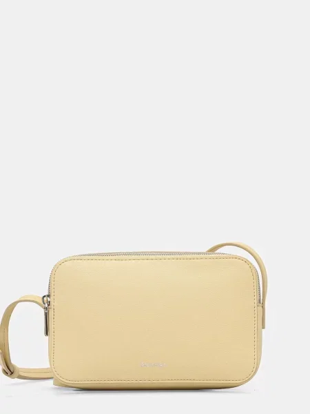 Calvin Klein crossbody kabelka z imitace kůže žlutá